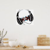 Kopfhörer Poster (Küche)