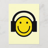 Kopfhörer Postkarte (Vorderseite)