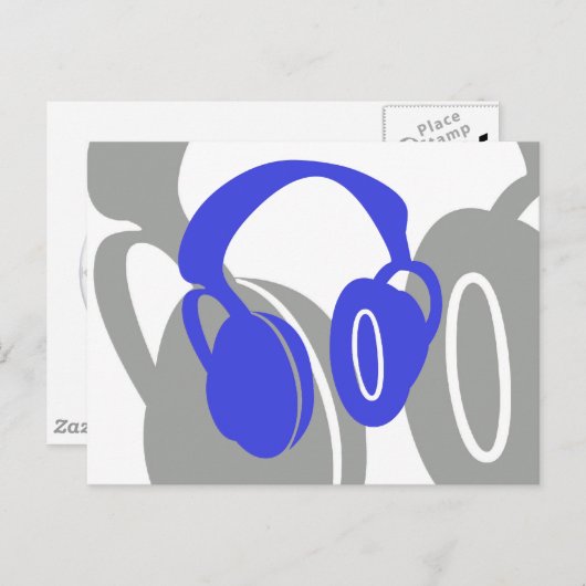 Kopfhörer Postkarten (Vorne/Hinten)