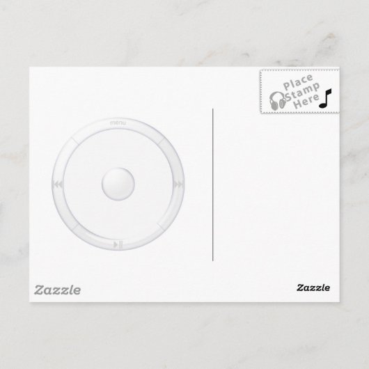 Kopfhörer Postkarten (Rückseite)