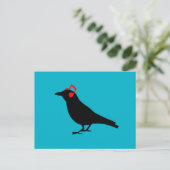 Kopfhörer Raven Postkarte (Stehend Vorderseite)