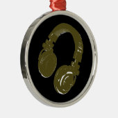 Kopfhörer Silbernes Ornament (Rechts)