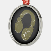 Kopfhörer Silbernes Ornament (Links)