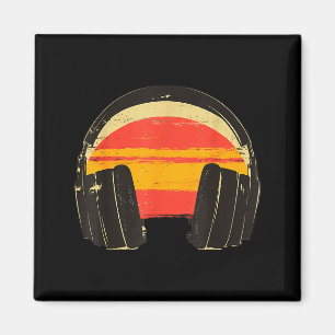 Kopfhörer Sonnenuntergang Entspannende Musik Kopfh Magnet