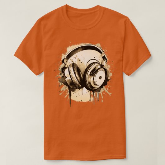 Kopfhörer T-Shirt (Design vorne)