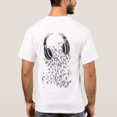 Kopfhörer T-Shirt (Rückseite)
