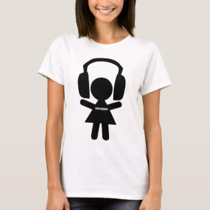 Kopfhörer Techno Musik T-Shirt