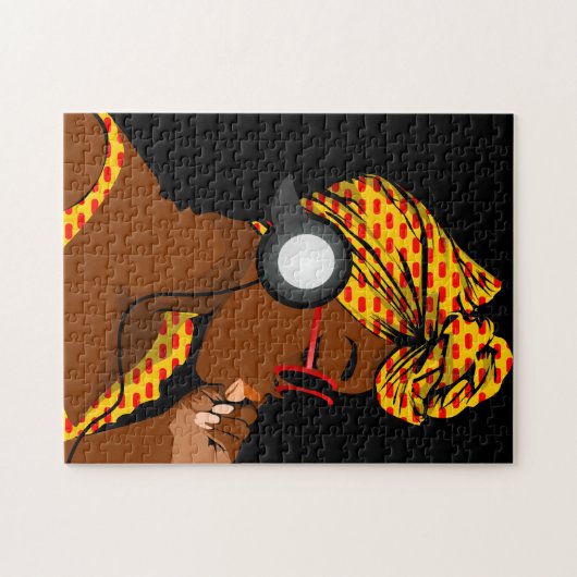 Kopfhörer und Kopfhörer Jigsaw Puzzle (Horizontal)