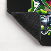 Kopfhörer Videospiel Frosch Gaming Mousepad (Ecke)