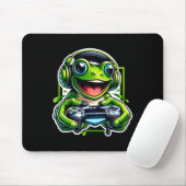 Kopfhörer Videospiel Frosch Gaming Mousepad (Mit Mouse)