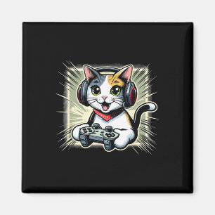 Kopfhörer Videospiel Japan-Bobtail-Katze Gaming  Magnet
