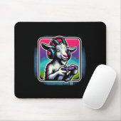Kopfhörer Videospiel Ziege Gaming Mousepad (Mit Mouse)