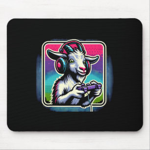 Kopfhörer Videospiel Ziege Gaming Mousepad