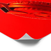 Kopfhörer Vier Farben Pop Art Poster drucken (Ecke)