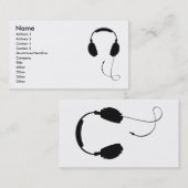 Kopfhörer Visitenkarte (Vorne/Hinten)