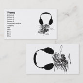 Kopfhörer Visitenkarte (Vorne/Hinten)