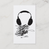 Kopfhörer Visitenkarte (Rückseite)