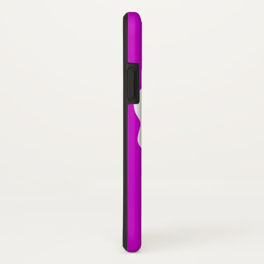 Kopfhörergehäuse mit lila DJ-Namen Case-Mate iPhone Hülle (Hinten/Rechts)