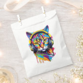 Kopfhörerkatze Geschenktütchen (Ausgeschnitten)