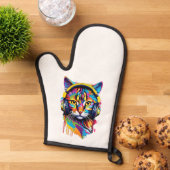 Kopfhörerkatze Ofenhandschuh (Oben unten)