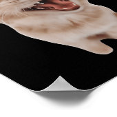 Kopfhörerkatze Poster (Ecke)