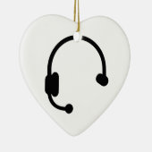 Kopfhörerkopfhörer Keramik Ornament (Rechts)