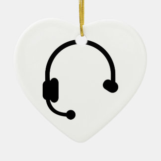 Kopfhörerkopfhörer Keramik Ornament