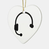 Kopfhörerkopfhörer Keramik Ornament (Links)