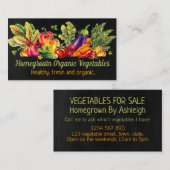 Kopfkarton, frisch, hausgemacht, Gemüsepflanze Visitenkarte (Vorne/Hinten)