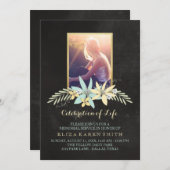 Kopfkarton und kundenspezifisches Foto| Lebensfeie Einladung (Vorne/Hinten)