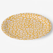 Kopfkissen abstrakter Leopardenprint Pappteller (Schrägansicht)