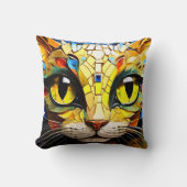 Kopfkissen aus Mosaikkatzen Kissen (Vorderseite)
