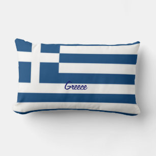 Kopfkissen der griechischen Flagge Lendenkissen