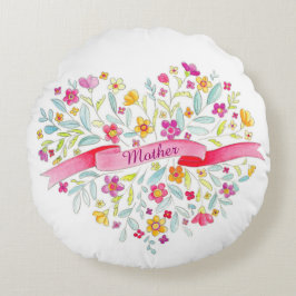 Kopfkissen der Mutter Rundes Kissen