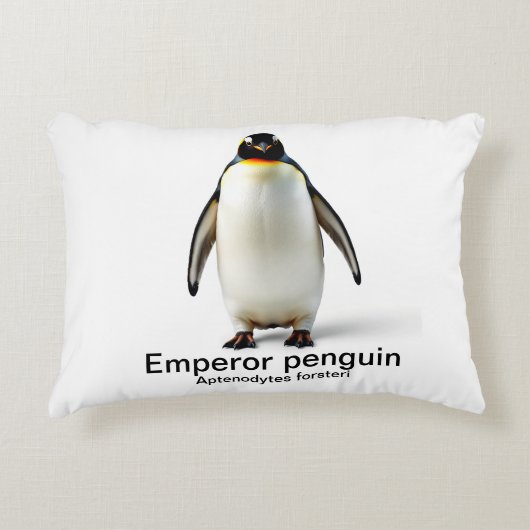 Kopfkissen des Kaiserpinguins (Aptenodytes forster Dekokissen (Vorderseite)