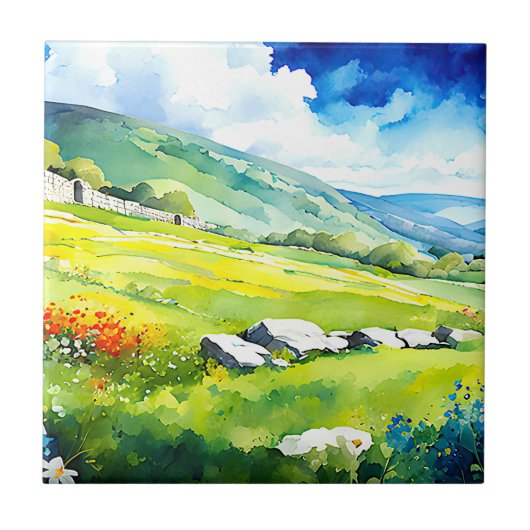 Kopfkissen Fliese (Vorderseite)