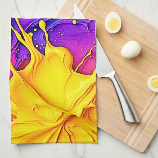 Kopfkissen Geschirrtuch (Viertel Falte)