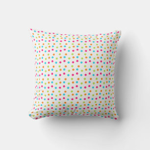 Kopfkissen/mehrfarbige Polka-Punkte Kissen