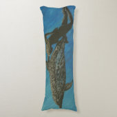 Kopfkissen, mit Delphinen schwimmen Seitenschläferkissen (Vorderseite Vertikal)