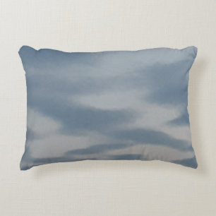 Kopfkissen mit himmelblauem Design Dekokissen