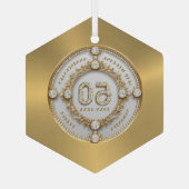 Kopfkissen Ornament Aus Glas (Rückseite)