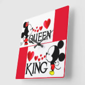 Kopfkissen Quadratische Wanduhr (Winkel)