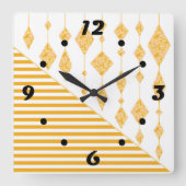 Kopfkissen Quadratische Wanduhr (Vorderseite)