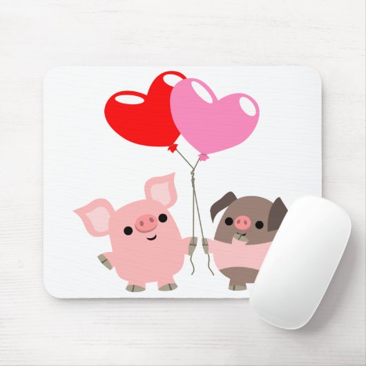 Kopfknöchel (Cartoon Schweine) Mousepad (Mit Mouse)