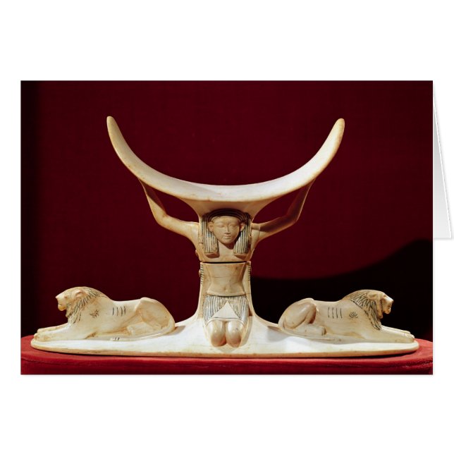 Kopflehne mit Shu, der ägyptische Gott der Luft (Vorderseite (Horizontal))