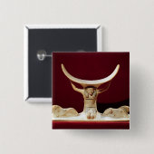 Kopflehne mit Shu, der ägyptische Gott der Luft Button (Vorne & Hinten)