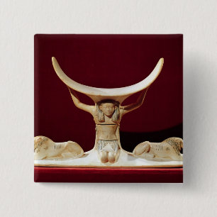 Kopflehne mit Shu, der ägyptische Gott der Luft Button