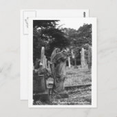 Kopflose Engels-Statue-alter Postkarte (Vorne/Hinten)