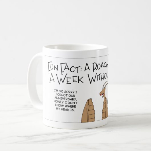 Kopflose Hinterwellespaßtatsache Kaffeetasse (Vorderseite Links)