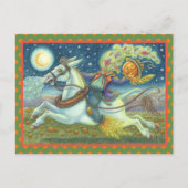 KOPFLOSE HORSEMAN-SKARECRONE FEIERTAGSPOSTKARTE (Vorderseite)